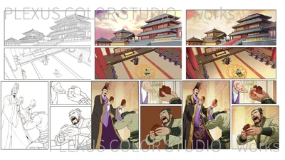 Historical palace drama coloring