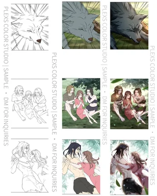 Primitive romance coloring