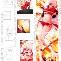 Food manga coloring sample